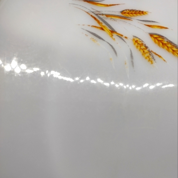 Vintage Fire King Wheat Milk Glass‎ Platter 11.78" - Picture 4 of 9